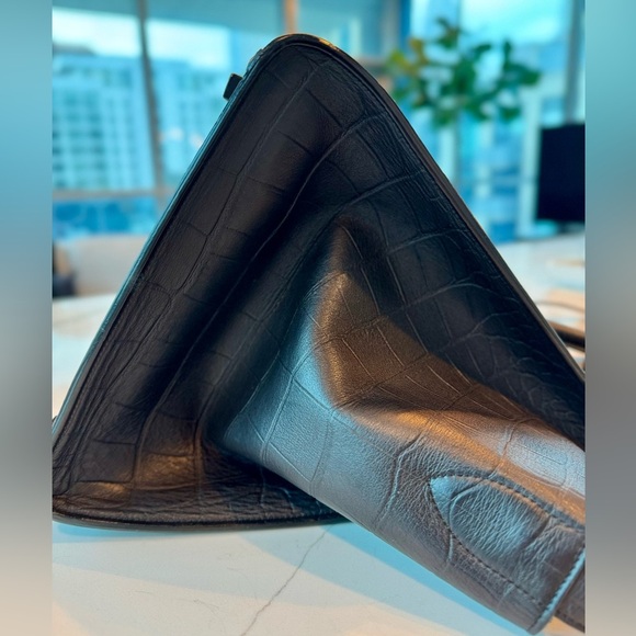 Celine Crocodile Embossed Phantom  / BLACK Medium Rare Edition 100% Authentic - Picture 5 of 15